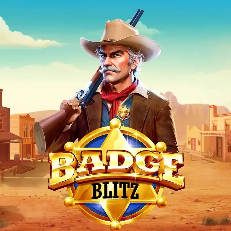 Badge Blitz online game logo by Pragmatic Play on winomaniaa.eu