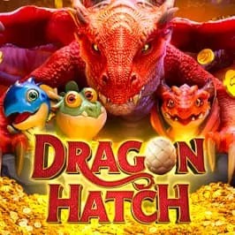 Dragon Hatch slot logo by PG Soft at Winomania Casino