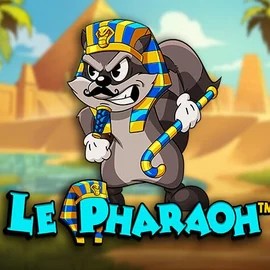 Le Pharaoh slot logo by Hacksaw Gaming at Winomania Casino