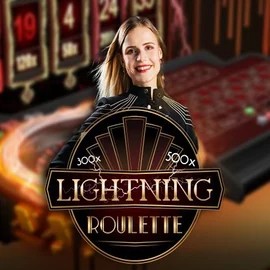 Lightning Roulette game by Evolution – logo hosted on Winomania Casino