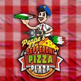 Peppe’s Pepperoni Pizza Plaza online game logo by Pragmatic Play on winomaniaa.eu