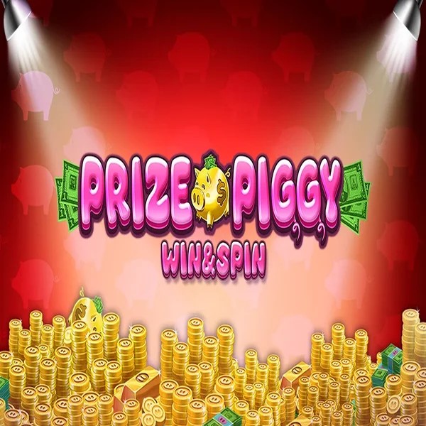 Prize Piggy Win &amp; Spin slot logo by Inspired Gaming at Winomania Casino