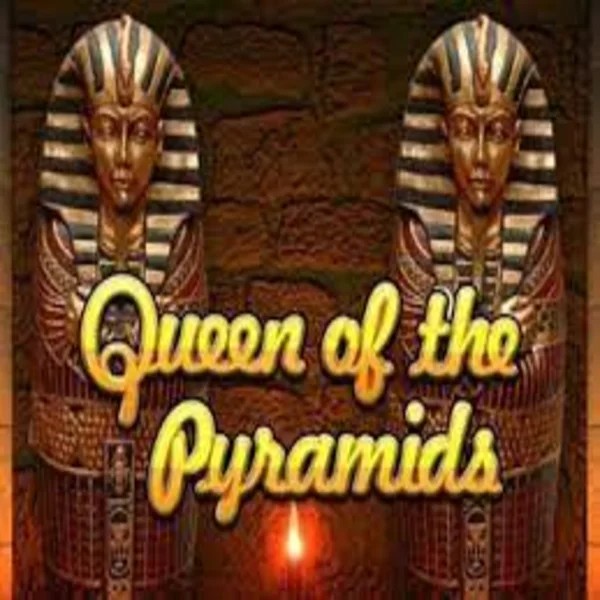 Queen of the Pyramids slot logo by Playtech at Winomania Casino