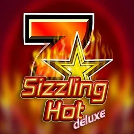 Sizzling Hot Deluxe slot logo by Novomatic at Winomania Casino