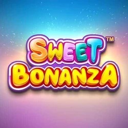 Sweet Bonanza logo by Pragmatic Play at Winomania Casino