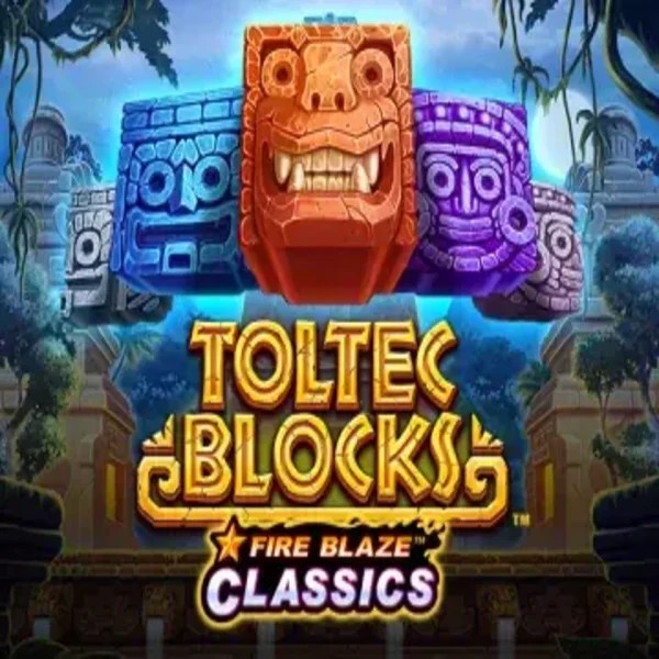 Fire Blaze: Toltec Blocks logo – Slots by Rarestone Gaming at Winomania Casino