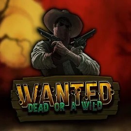 Official Slots logo: Wanted Dead or a Wild by Hacksaw Gaming at Winomania Casino